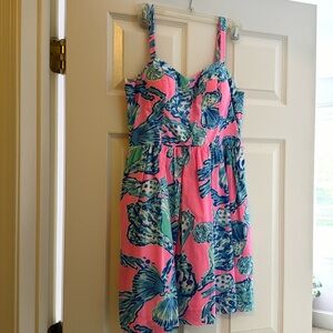 Lilly Pulitzer fit and flare dress.